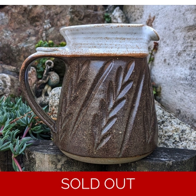 Sim Wood | Cornish Pottery Jug -Trevillador Pottery Cornwall.